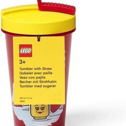 Lego ICONIC GIRL Παιδικό Παγούρι Πλαστικό με Καλαμάκι 500ml