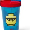 Lego Iconic Classic Παιδικό Παγούρι Θερμός Πλαστικό με Καλαμάκι Διάφανο 500ml