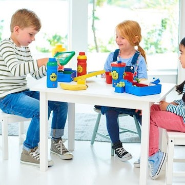 Lego Iconic Classic Παιδικό Παγούρι Θερμός Πλαστικό με Καλαμάκι Διάφανο 500ml