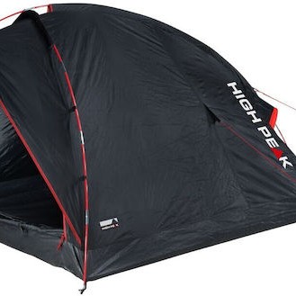 High Peak Σκηνή Camping Igloo Μαύρη 3 Εποχών για 2 Άτομα 230x140x115εκ.