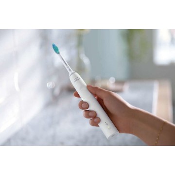 Philips Sonicare 3100 Ηλεκτρική Οδοντόβουρτσα με Χρονομετρητή και Αισθητήρα Πίεσης Λευκή