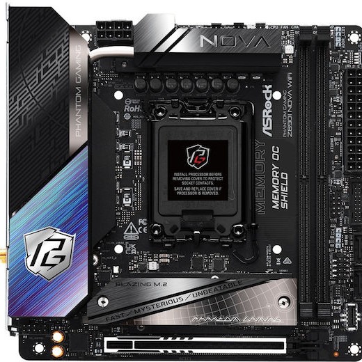 ASRock Phantom Gaming Z890I Nova WiFi Motherboard Mini ITX με Intel 1851 Socket 90-MXBPN0-A0UAYZ