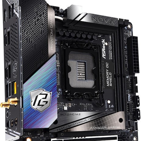 ASRock Phantom Gaming Z890I Nova WiFi Motherboard Mini ITX με Intel 1851 Socket 90-MXBPN0-A0UAYZ