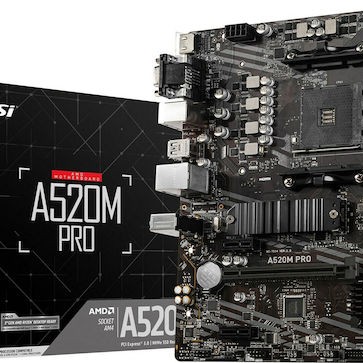 MSI A520M Pro Motherboard Micro ATX με AMD AM4 Socket 7D14-005R