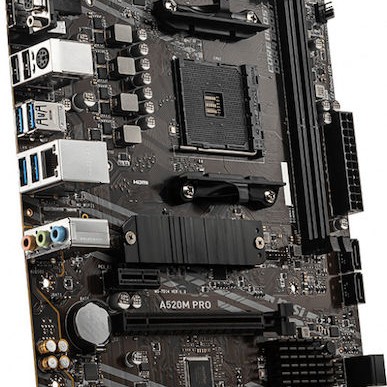 MSI A520M Pro Motherboard Micro ATX με AMD AM4 Socket 7D14-005R