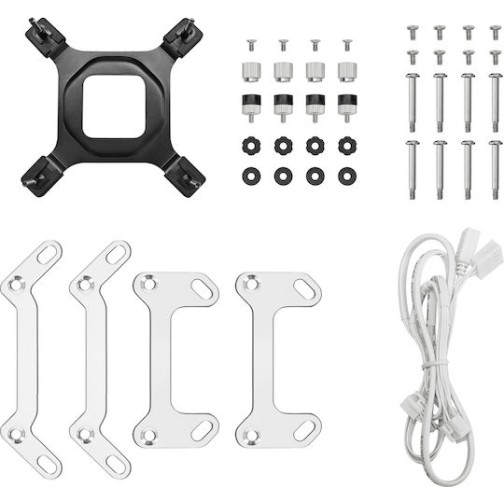 Deepcool MYSTIQUE 240 WH Υδρόψυξη Επεξεργαστή Διπλού Ανεμιστήρα 120mm για Socket AM4/AM5/1700/1200/115x με ARGB Φωτισμό Λευκή