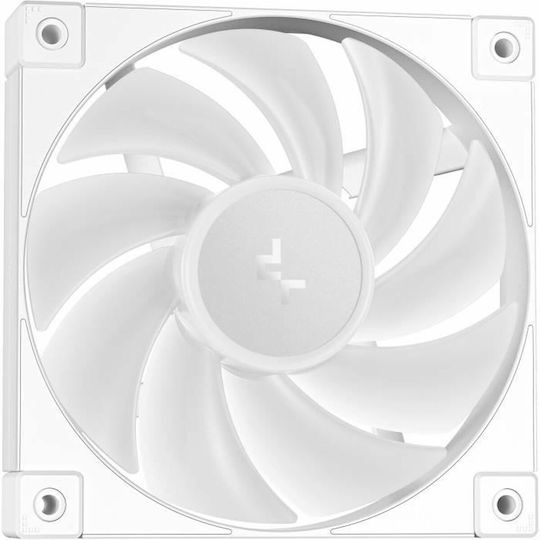 Deepcool MYSTIQUE 240 WH Υδρόψυξη Επεξεργαστή Διπλού Ανεμιστήρα 120mm για Socket AM4/AM5/1700/1200/115x με ARGB Φωτισμό Λευκή