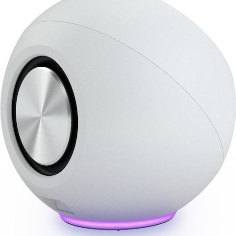 Creative Pebble SE USB-C Ηχεία Υπολογιστή 2.0 με RGB Φωτισμό και Ισχύ 4.4W σε Λευκό Χρώμα
