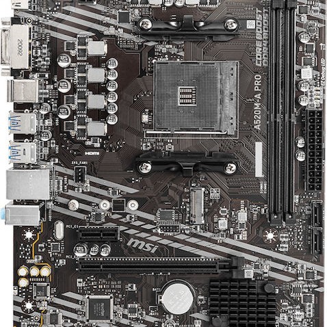 MSI A520M-A PRO Motherboard Micro ATX με AMD AM4 Socket 7C96-001R