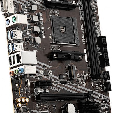 MSI A520M-A PRO Motherboard Micro ATX με AMD AM4 Socket 7C96-001R