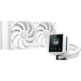 Deepcool Mystique 240 WH Υδρόψυξη Επεξεργαστή Διπλού Ανεμιστήρα 120mm για Socket AM4/AM5/1700/1200/115x Λευκή