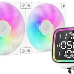 Deepcool LD240 Υδρόψυξη Επεξεργαστή Διπλού Ανεμιστήρα 120mm για Socket AM4/AM5/1700/1200/115x Λευκή