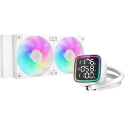 Deepcool LD240 Υδρόψυξη Επεξεργαστή Διπλού Ανεμιστήρα 120mm για Socket AM4/AM5/1700/1200/115x Λευκή