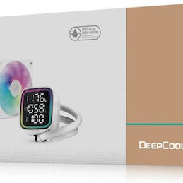 Deepcool LD240 Υδρόψυξη Επεξεργαστή Διπλού Ανεμιστήρα 120mm για Socket AM4/AM5/1700/1200/115x Λευκή