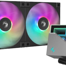 Deepcool LT240 Υδρόψυξη Επεξεργαστή Διπλού Ανεμιστήρα 120mm για Socket AM4/AM5/1700/1200/115x με ARGB Φωτισμό