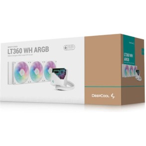Deepcool LT360 Υδρόψυξη Επεξεργαστή Τριπλού Ανεμιστήρα 120mm για Socket AM4/AM5/1700/1200/115x με ARGB Φωτισμό Λευκή