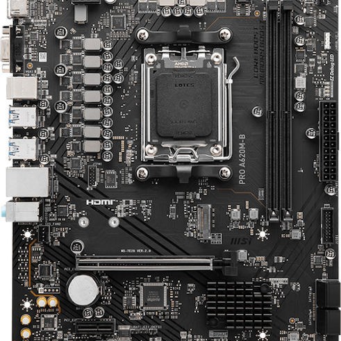 MSI PRO A620M-B Motherboard Micro ATX με AMD AM5 Socket 7E28-017R