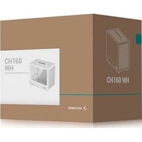 Deepcool CH160 Mesh Mini Tower Κουτί Υπολογιστή με Πλαϊνό Παράθυρο Λευκό