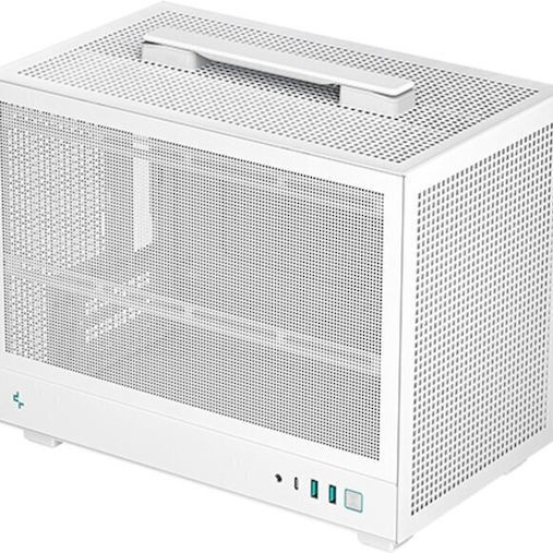 Deepcool CH160 Mesh Mini Tower Κουτί Υπολογιστή με Πλαϊνό Παράθυρο Λευκό
