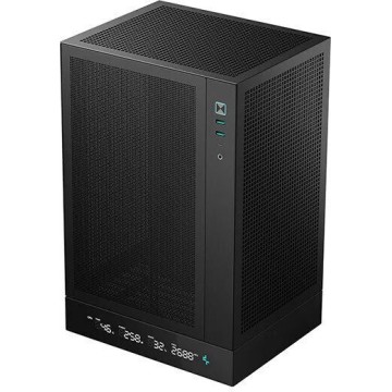 Deepcool CH170 Digital Mini Tower Κουτί Υπολογιστή με Πλαϊνό Παράθυρο Μαύρο
