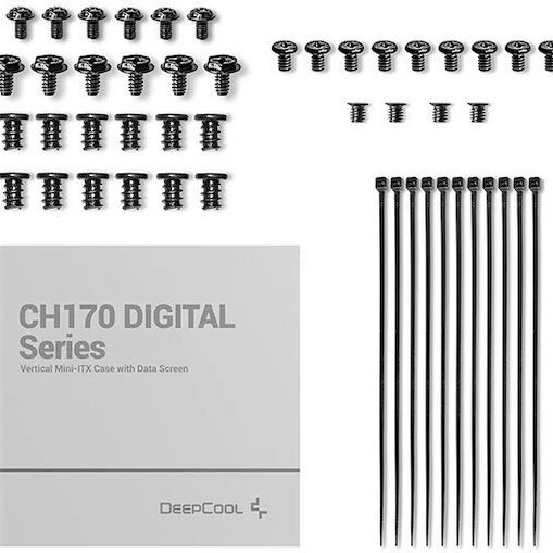 Deepcool CH170 Digital Mini Tower Κουτί Υπολογιστή με Πλαϊνό Παράθυρο Μαύρο