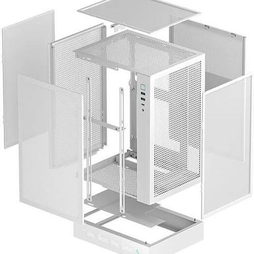 Deepcool CH170 Digital Mini Tower Κουτί Υπολογιστή με Πλαϊνό Παράθυρο Λευκό