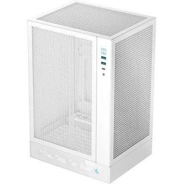 Deepcool CH170 Digital Mini Tower Κουτί Υπολογιστή με Πλαϊνό Παράθυρο Λευκό