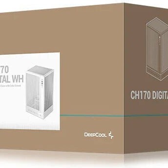 Deepcool CH170 Digital Mini Tower Κουτί Υπολογιστή με Πλαϊνό Παράθυρο Λευκό