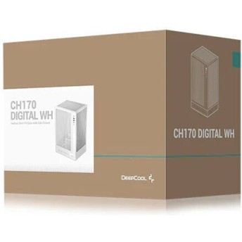 Deepcool CH170 Digital Mini Tower Κουτί Υπολογιστή με Πλαϊνό Παράθυρο Λευκό