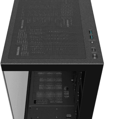 Deepcool CG580 Gaming Κουτί Υπολογιστή με Πλαϊνό Παράθυρο Μαύρο