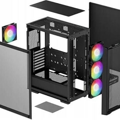 Deepcool CC560 V2 Mesh Gaming Midi Tower Κουτί Υπολογιστή με Πλαϊνό Παράθυρο Μαύρο