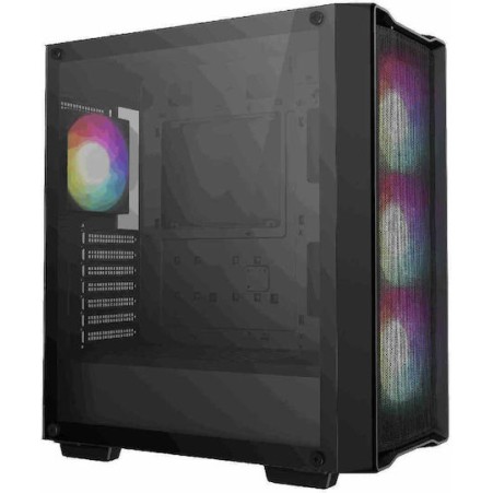Deepcool CC560 V2 Mesh Gaming Midi Tower Κουτί Υπολογιστή με Πλαϊνό Παράθυρο Μαύρο