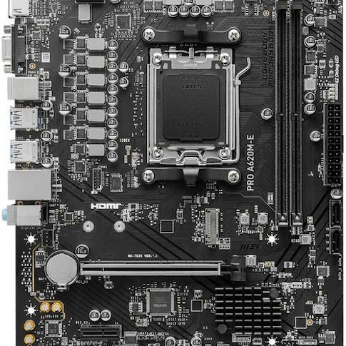 MSI Pro A620M-E Motherboard Micro ATX με AMD AM5 Socket 7E28-001R