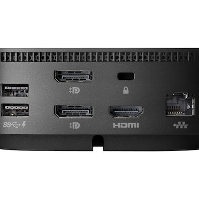 HP G5 USB-C Docking Station με HDMI/DisplayPort 4K PD Ethernet και συνδεση 2 Οθονών Μαύρο 5TW10AA