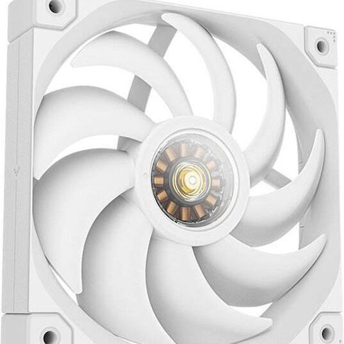 Deepcool FT12 Case Fan 120mm με Λευκό Φωτισμό και Σύνδεση 4-Pin PWM Λευκό