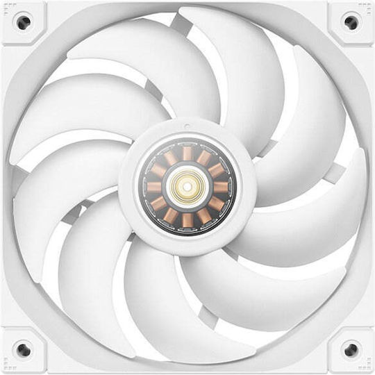 Deepcool FT12 Case Fan 120mm με Λευκό Φωτισμό και Σύνδεση 4-Pin PWM Λευκό