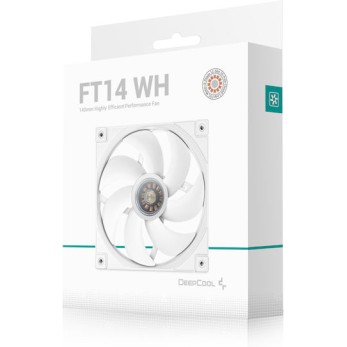 Deepcool FT14 Case Fan 140mm με Λευκό Φωτισμό και Σύνδεση 4-Pin PWM Λευκό