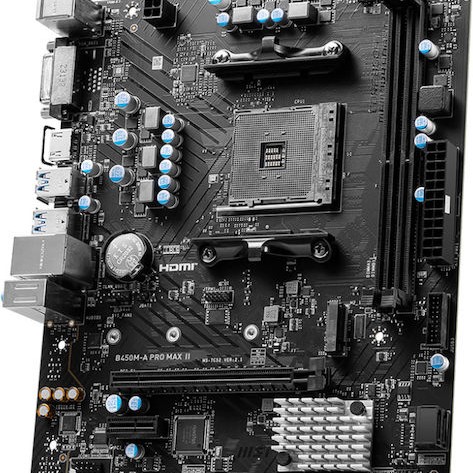 MSI B450M-A Pro Max II Motherboard Micro ATX με AMD AM4 Socket