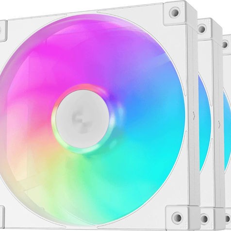 Deepcool Fd14 Case Fan 140mm με ARGB Φωτισμό και Σύνδεση 3-Pin / 4-Pin PWM 3τμχ Λευκό