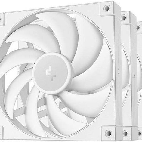 Deepcool FD14 Case Fan 140mm με Σύνδεση 4-Pin PWM 3τμχ Λευκό