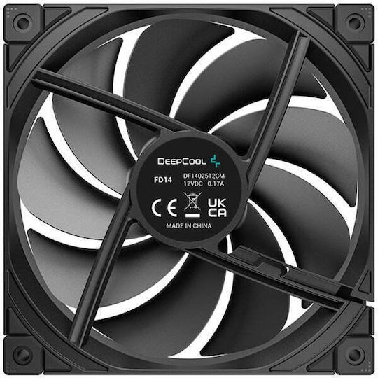 Deepcool FD14 Case Fan 140mm με Σύνδεση 4-Pin PWM 3τμχ