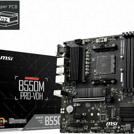 MSI B550M Pro-VDH Motherboard Micro ATX με AMD AM4 Socket 7C95-017R