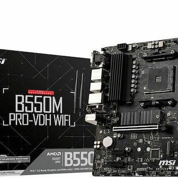 MSI B550M Pro-VDH WIFI Motherboard Micro ATX με AMD AM4 Socket 7C95-001R