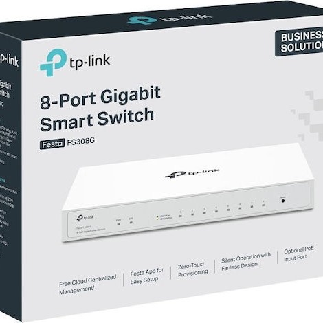 TP-LINK FS308G v1 Managed L2 Switch με 8 Θύρες Gigabit (1Gbps) Ethernet
