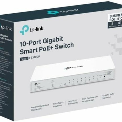 TP-LINK FS310GP v1 Managed L2 PoE+ Switch με 8 Θύρες Ethernet και 2 SFP Θύρες