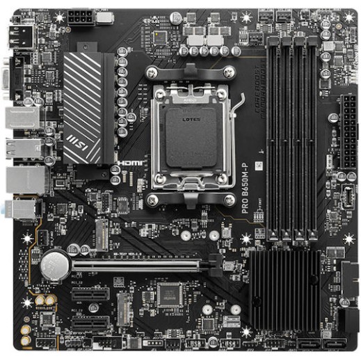 MSI Pro B650M-P Motherboard Micro ATX με AMD AM5 Socket 7E27-001R