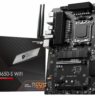 MSI Pro B650-S WIFI Motherboard ATX με AMD AM5 Socket 7E26-003R