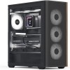 Aerocool D501A V2 Gaming Midi Tower Κουτί Υπολογιστή με Πλαϊνό Παράθυρο και RGB Φωτισμό Μαύρο