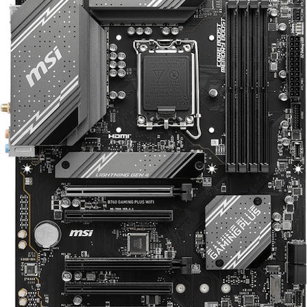 MSI B760 Gaming Plus WiFi Motherboard ATX με Intel 1700 Socket 911-7D98-042
