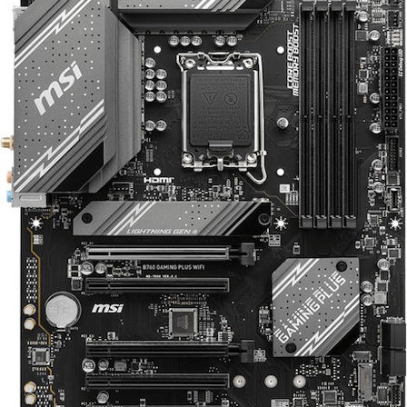MSI B760 Gaming Plus WiFi Motherboard ATX με Intel 1700 Socket 911-7D98-042